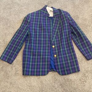 Plaid vintage blazer